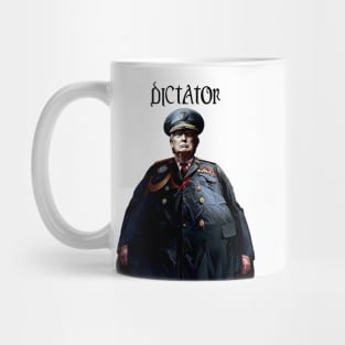 Donald Trump American Dictator: The Demise of American Democracy on a light (Knocked Out) background Mug